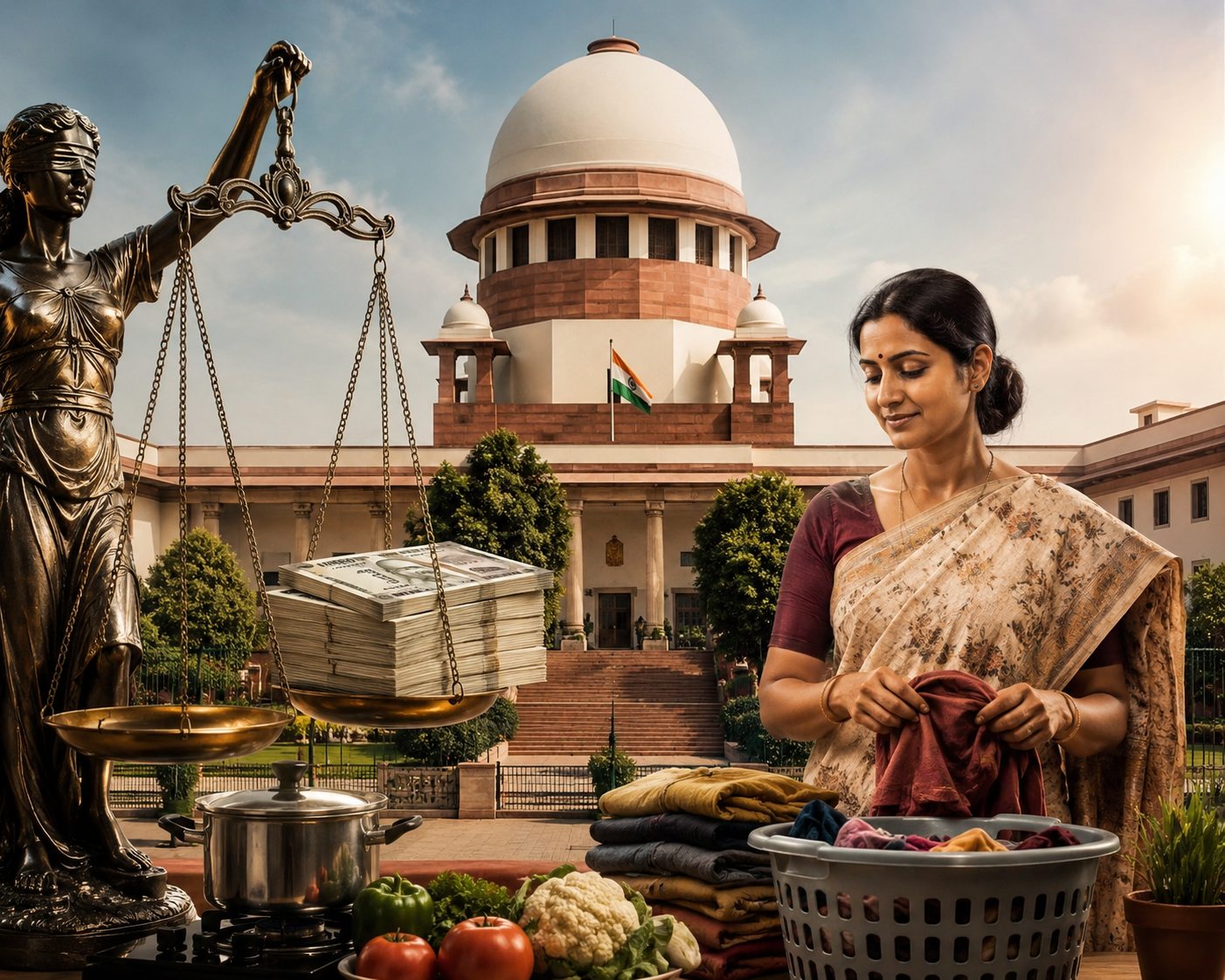 supreme court fixes rs 30000 monthly value for housewives care work in accident claims