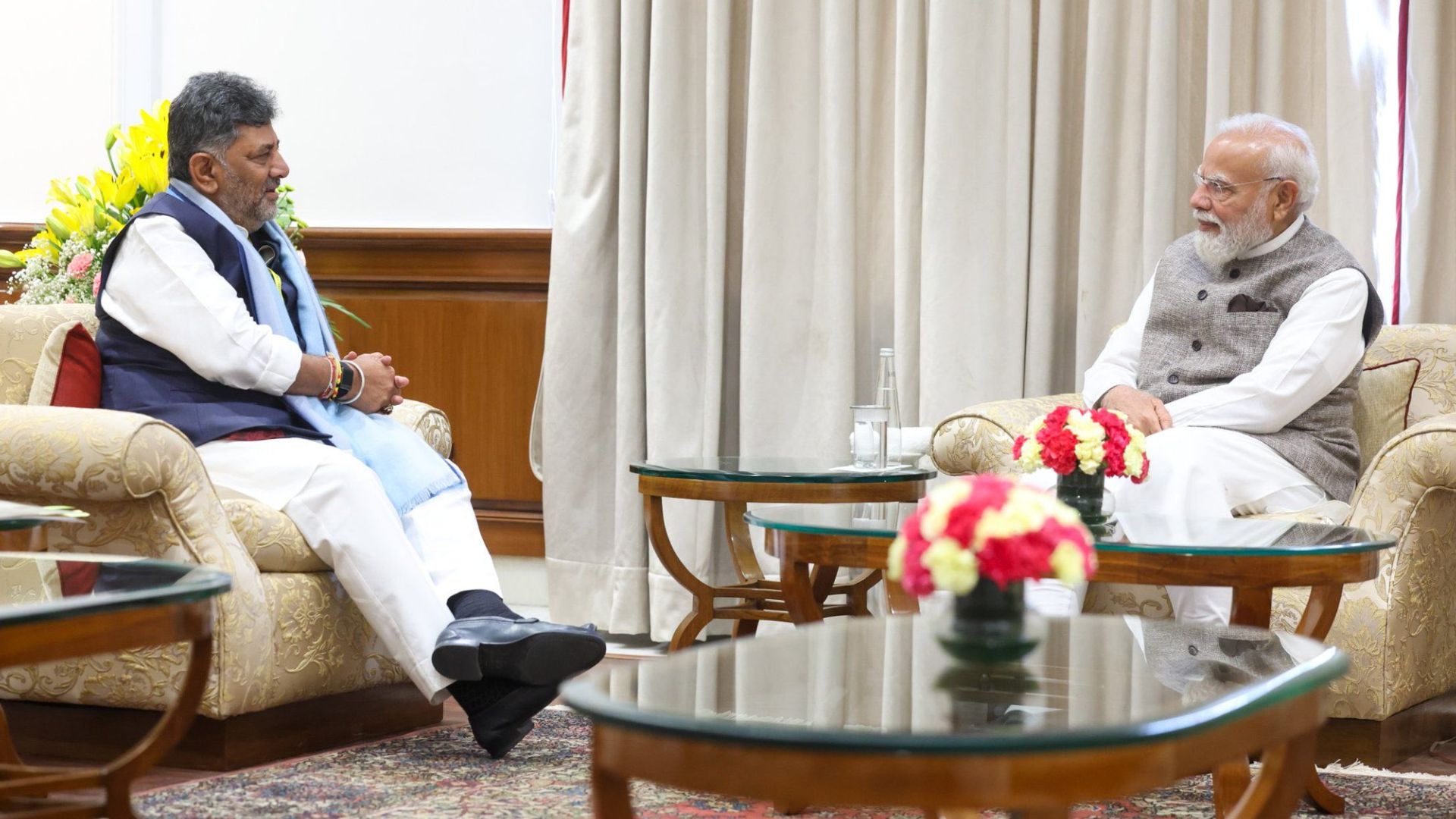 CM DK Shivakumar meets PM Modi