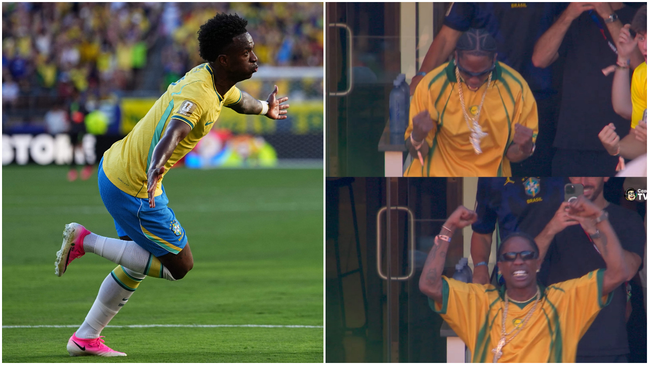 FIFA World Cup: ఫిఫా వరల్డ్ కప్‌లో వినీషియస్ జూనియర్ మ్యాజిక్ గోల్.. ట్రావిస్ స్కాట్ క్రేజీ సెలబ్రేషన్స్ వైరల్ !