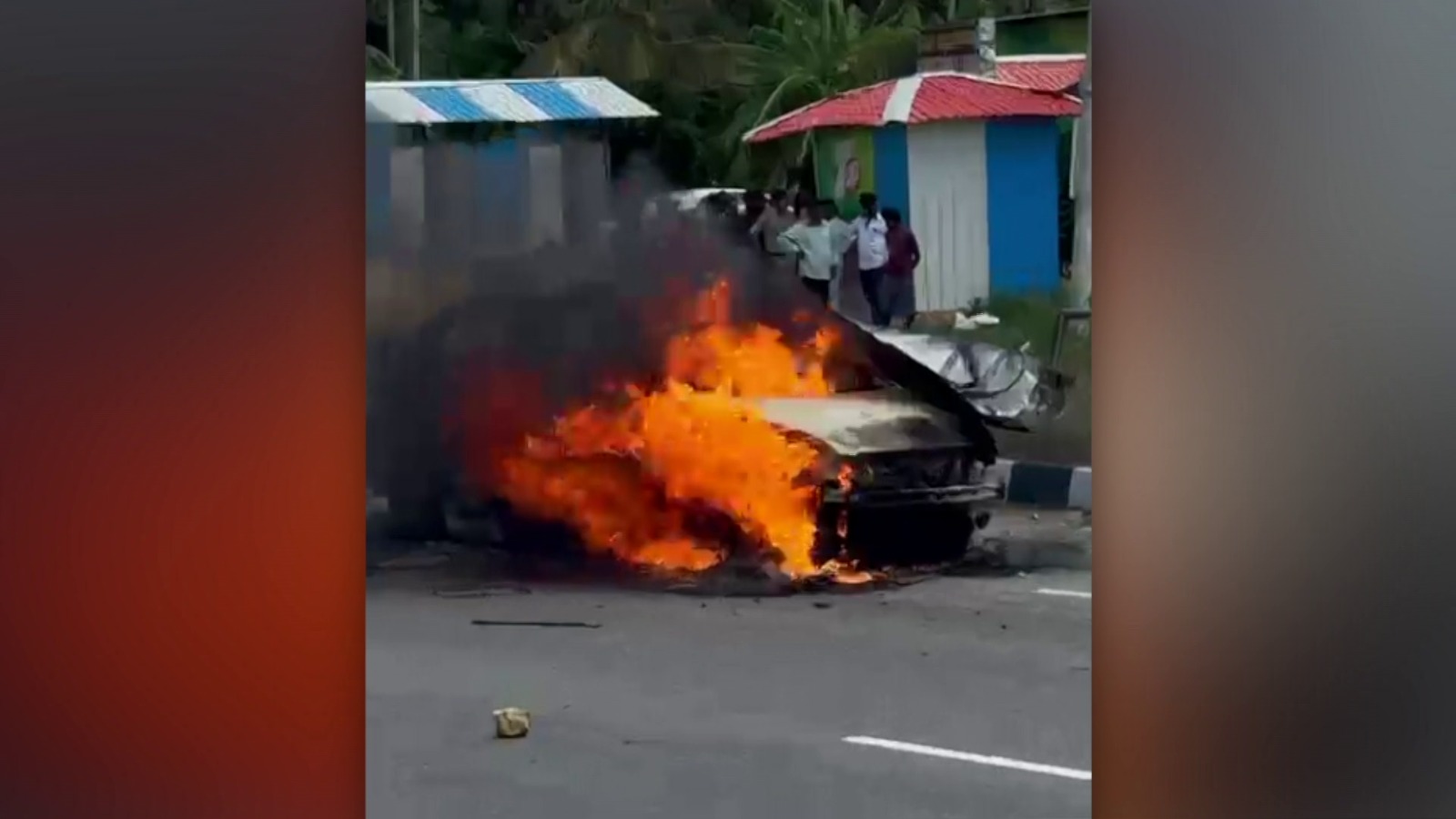 man dies after petrol bomb explosion inside car in karnataka
