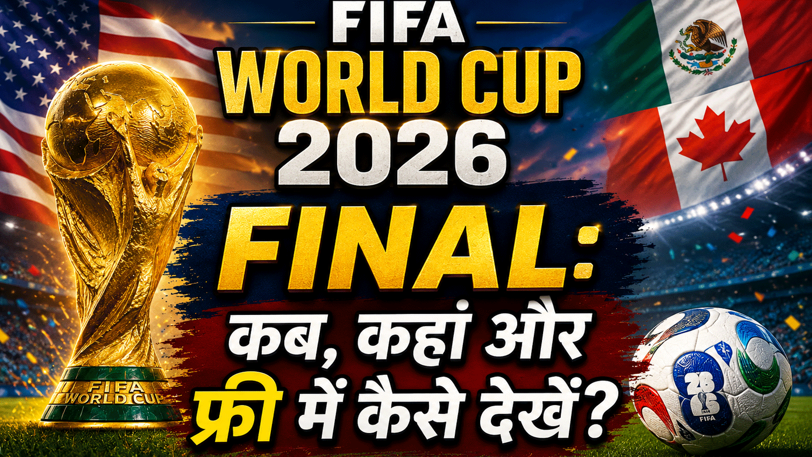 FIFA World Cup 2026 Final: कब, कहां और फ्री में कैसे देखें? जानिए पूरी डिटेल