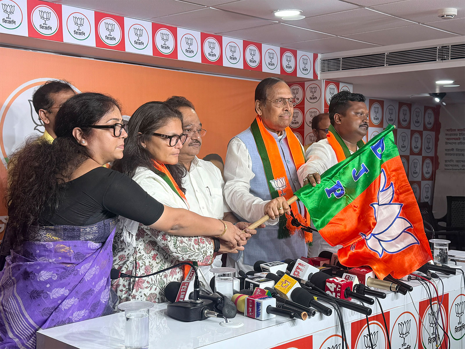 Three Former TMC Rajya Sabha MPs Join BJP in West Bengal