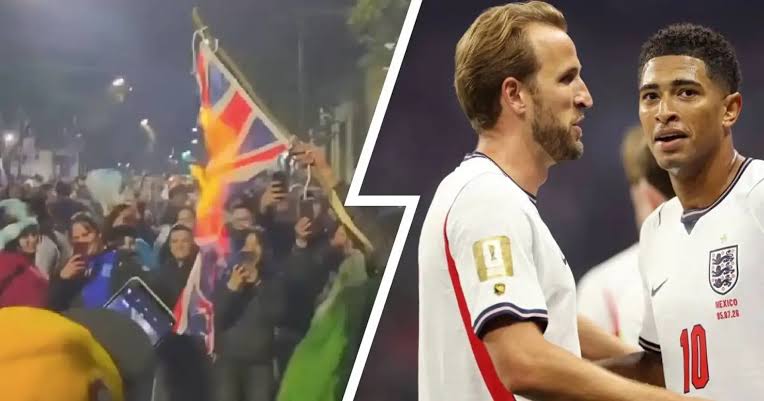 "He Who Doesn't Jump Is English!" - Argentina Fans Burn British Flag Ahead Of FIFA World Cup Semi-Final (WATCH)