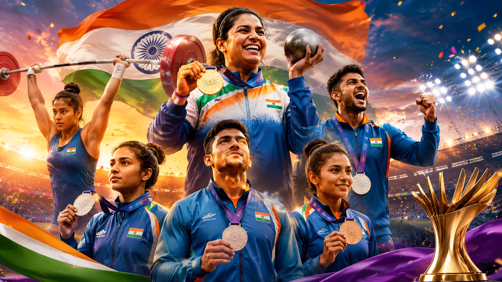 commonwealth games 2026 day 5 india medals