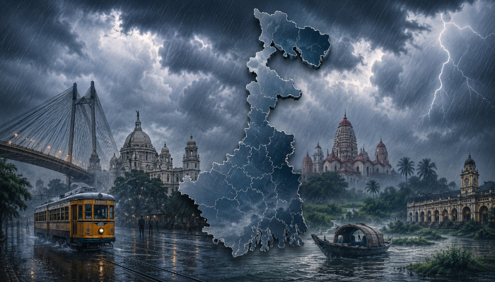 Kolkata Latest Weather Update: Rain to Continue as Monsoon Trough Remains Active
