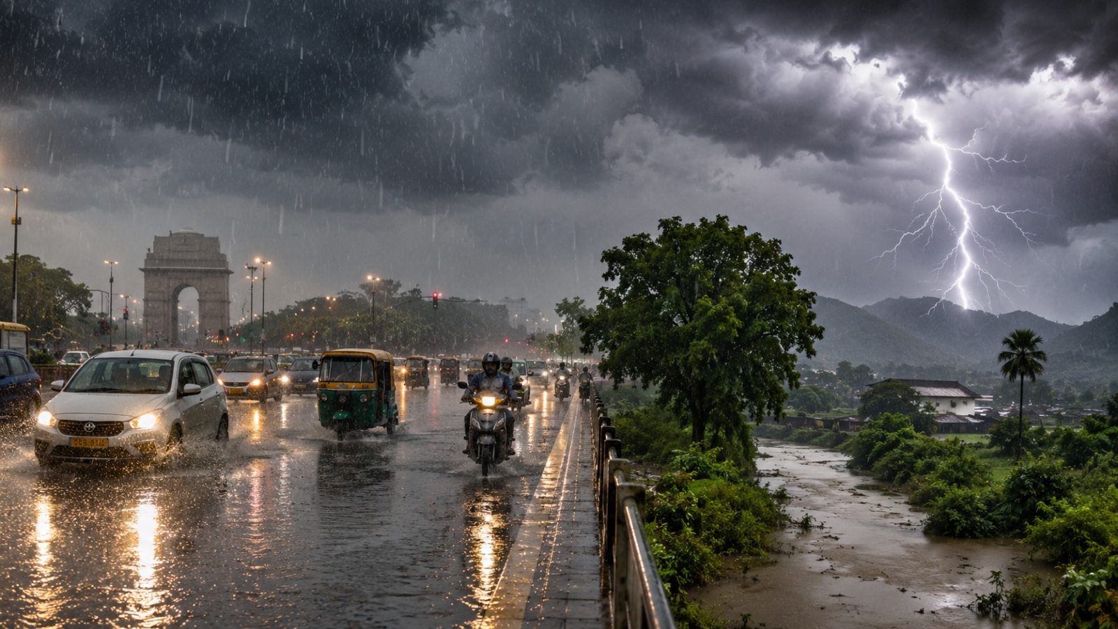 Delhi Latest Weather Today: Light Rain, Cloudy Skies To Bring Relief Amid Humid Conditions
