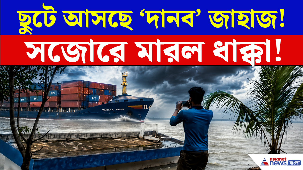 Nurpur Cargo Ship Accident: হঠাৎ নিয়ন্ত্রণ হারিয়ে সজোরে পাড়ে ধাক্কা 'দানব' জাহাজের! ভাইরাল সেই মুহূর্ত