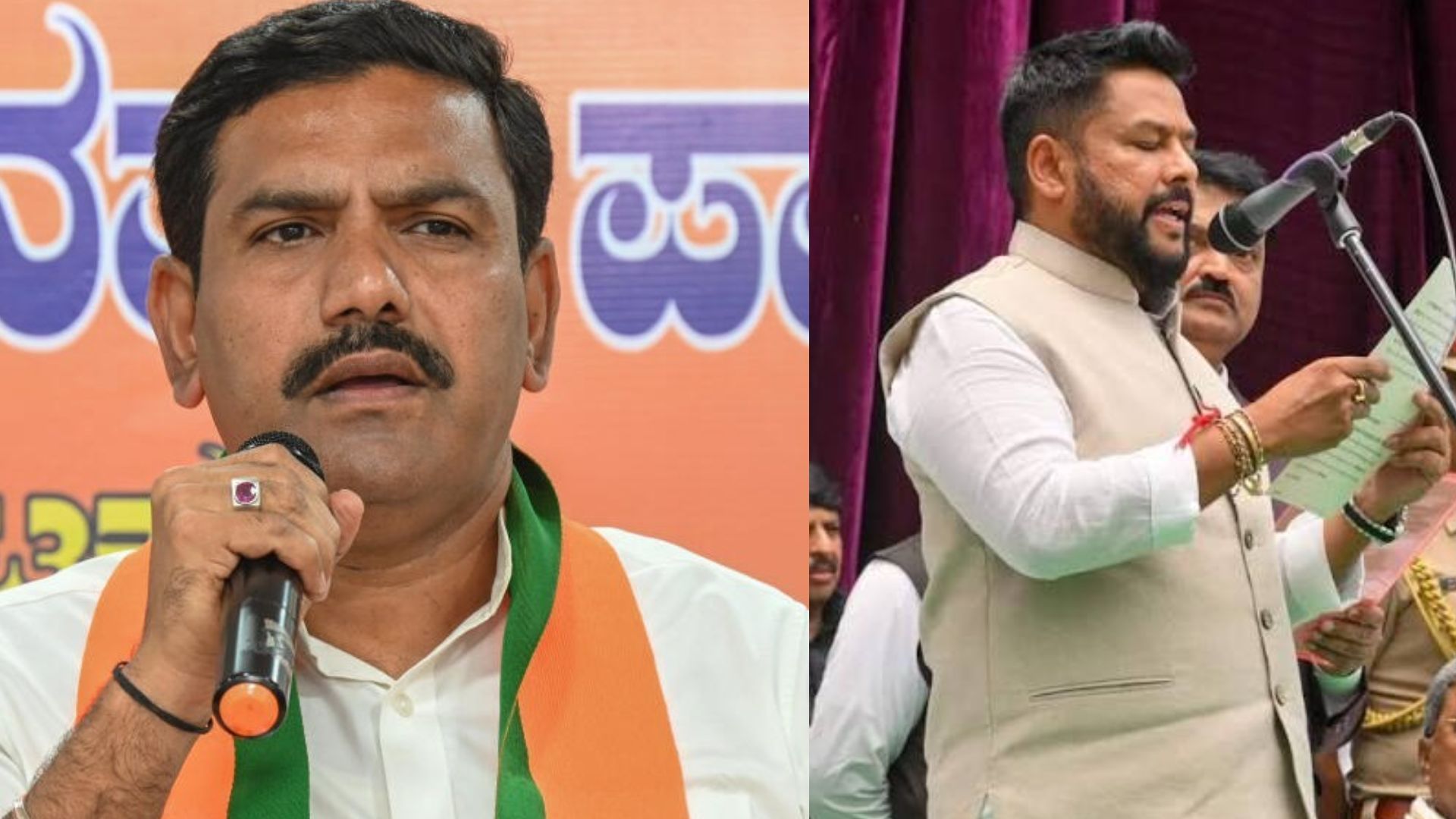 BJP Padayatra against B NAGENDRA