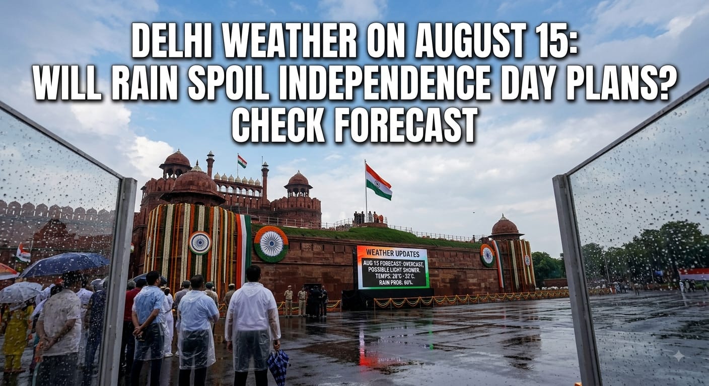 Delhi Weather LATEST Update: Rain Likely on Independence Day, Wet Spell to Continue Through August