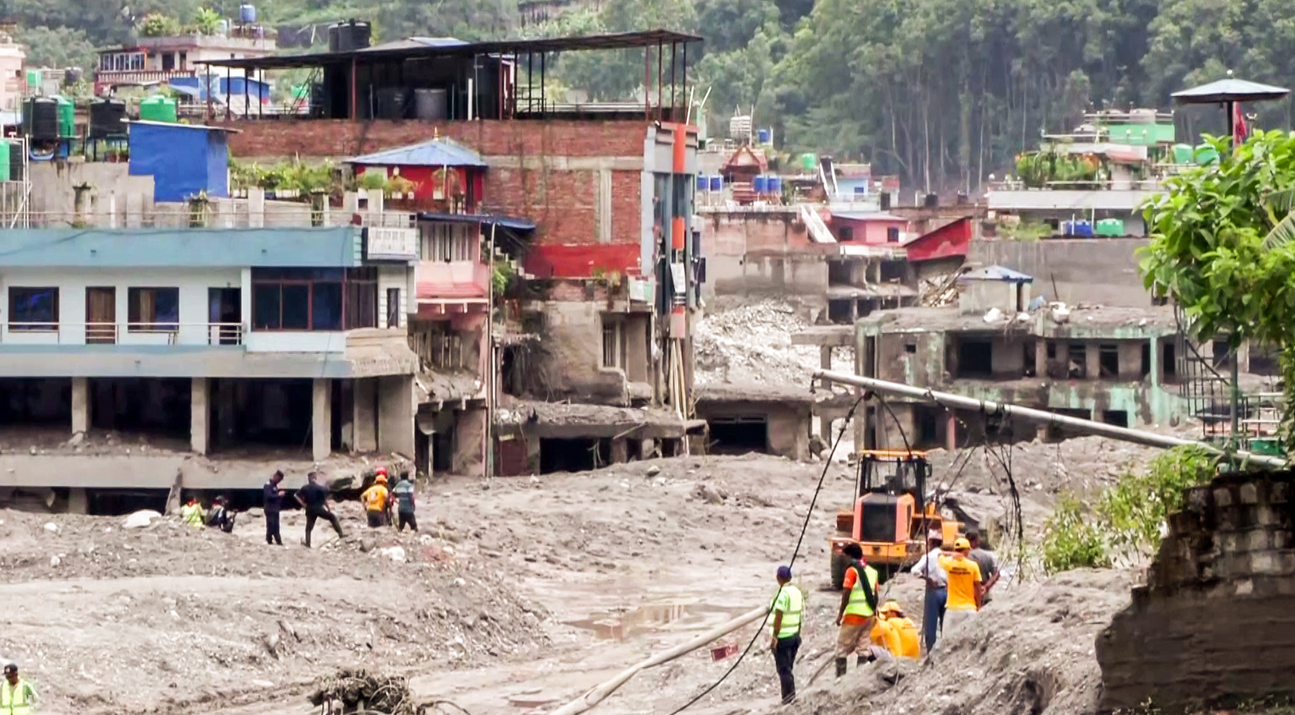 Nepal floods pictures