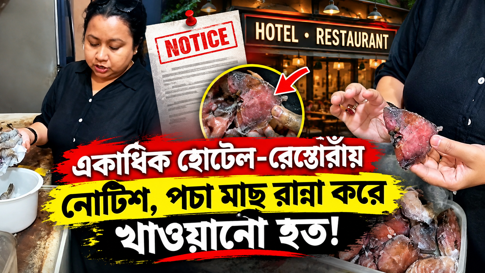 পচা মাছ মাংস উদ্ধার কাণ্ডে হোটেলগুলির বিরুদ্ধে কড়া ব্যবস্থা