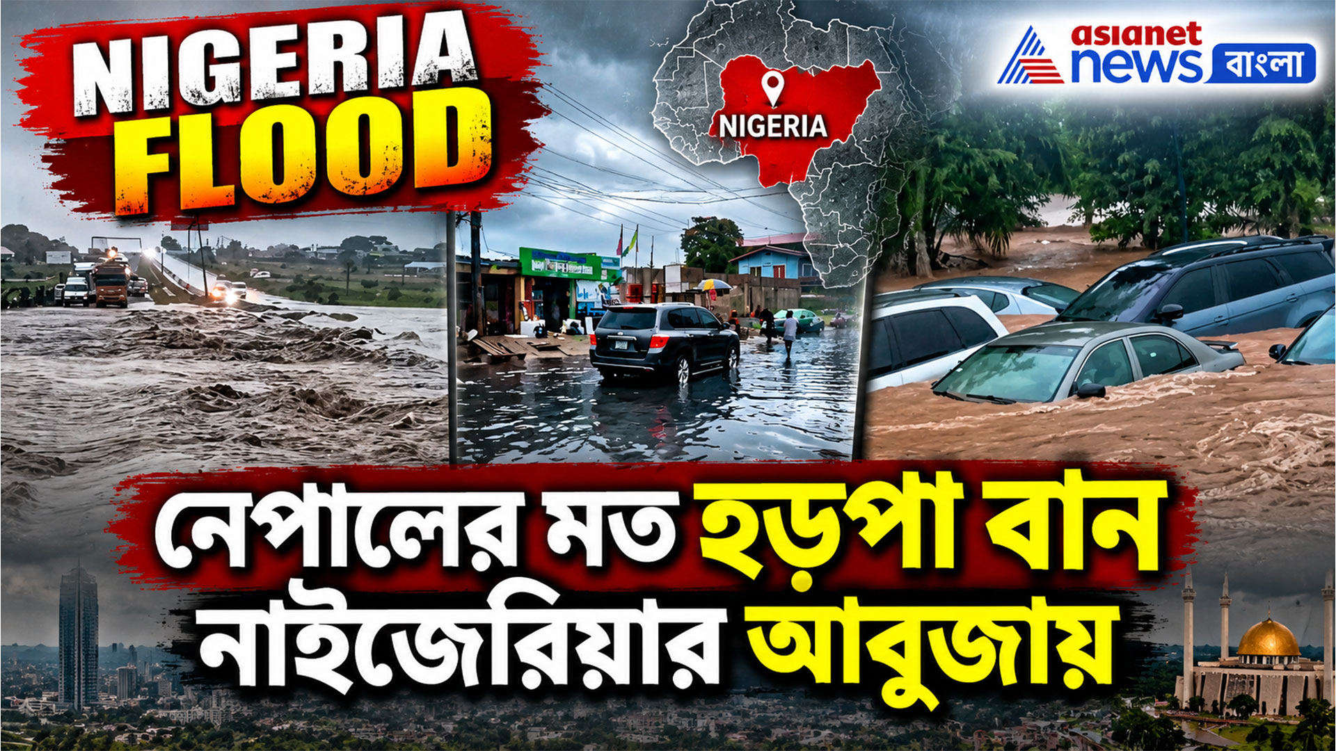 Nigeria Flood: নেপালের মত হড়পা বান আবুজায়, জলের তলায় বিমানবন্দর,ডুবল গাড়ি