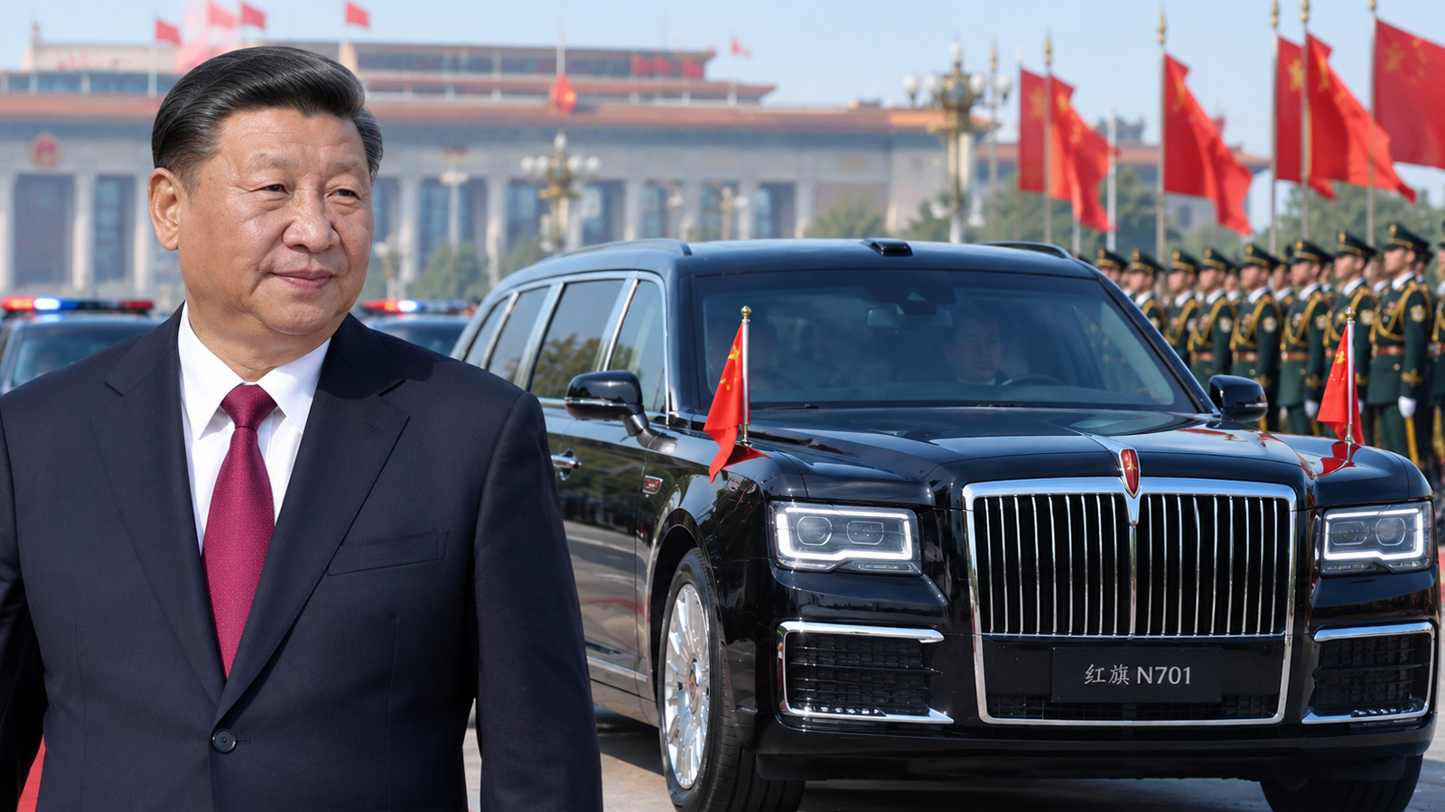 Xi jinping car Hongqi N701
