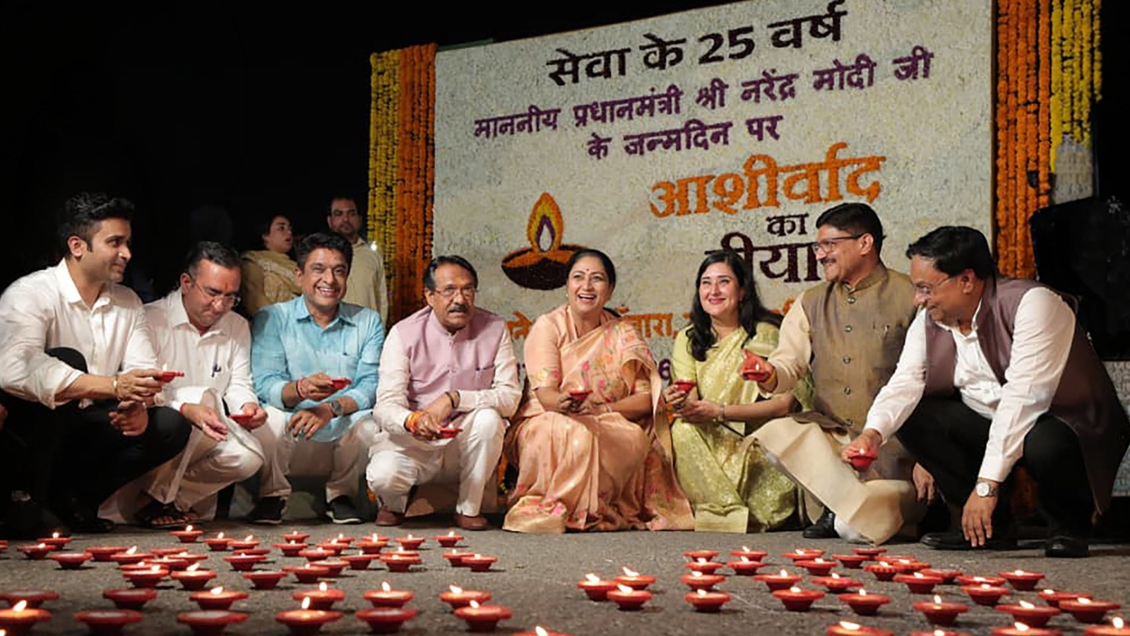 PM Modi Birthday Aashirwad ka Diya kartavya path delhi