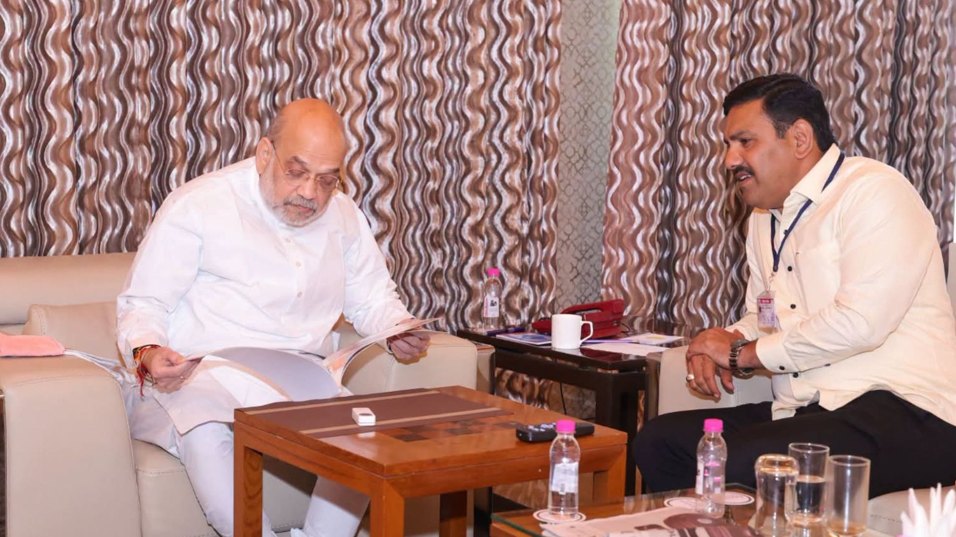 BY Vijayendra Meet amit shah