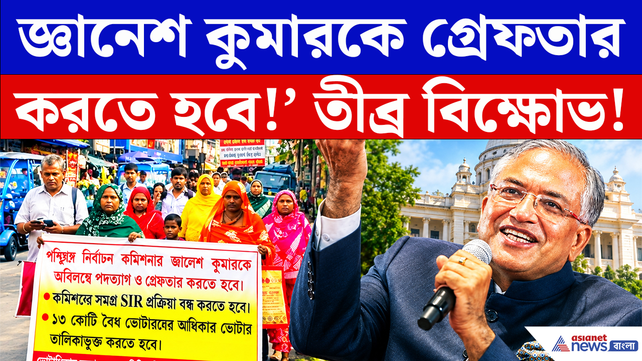 Basirhat SIR Protest News: ‘জ্ঞানেশ কুমারকে গ্রেফতার করতে হবে!’ বসিরহাটে বৈধ ভোটারদের মিছিল