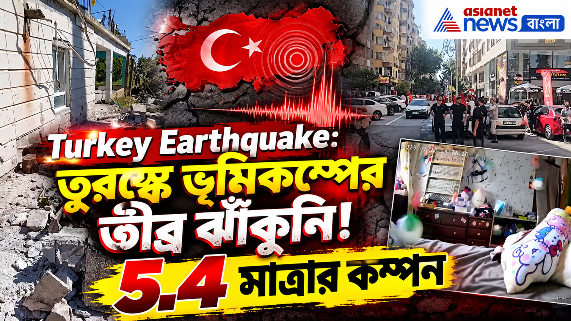 Turkey Earthquake: তুরস্কে ভূমিকম্পের তীব্র ঝাঁকুনি! ৫.৪ মাত্রার কম্পন