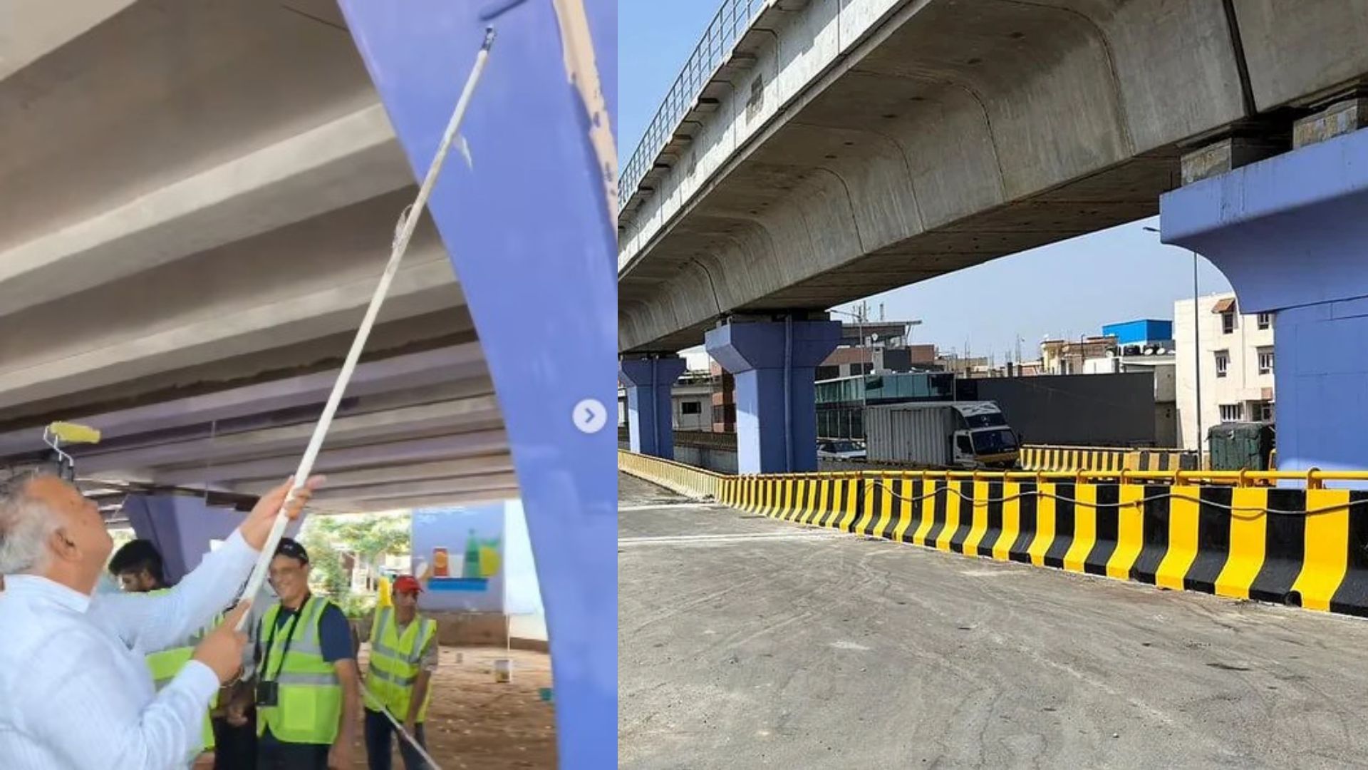 Just clean bengaluru Silk board flyover photos