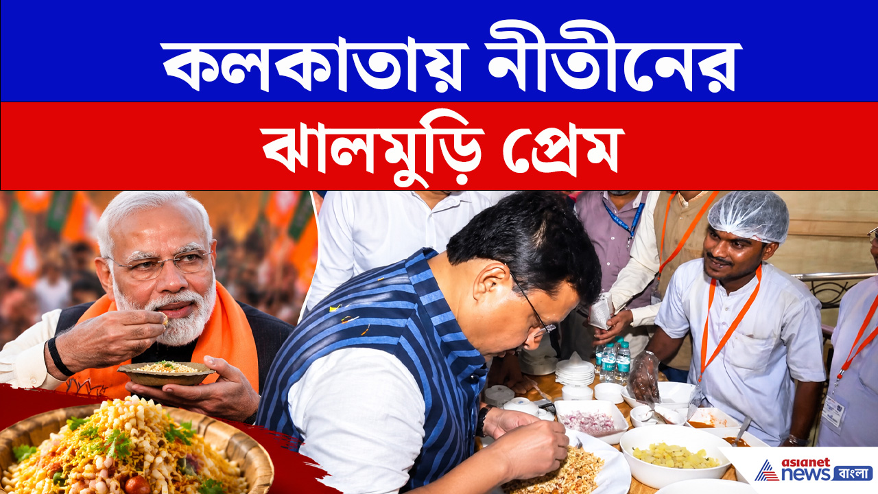 কলকাতায় শুভেন্দুকে নিয়ে ঝালমুড়ি খেলেন নীতীন নবীন, ভাইরাল ভিডিও