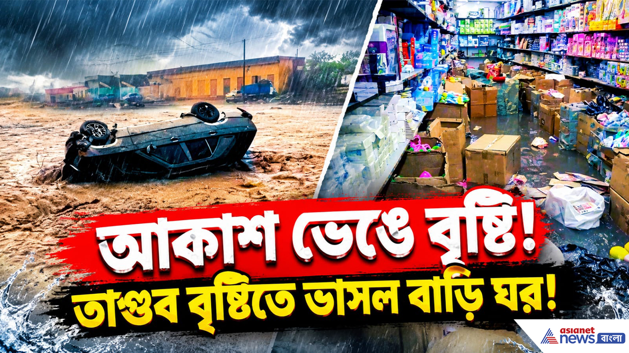 Syria Flood: আকাশ ভেঙে বৃষ্টি, মুহূর্তেই জলমগ্ন সিরিয়া! আটকে পড়ল গাড়ি, বিপর্যস্ত জনজীবন