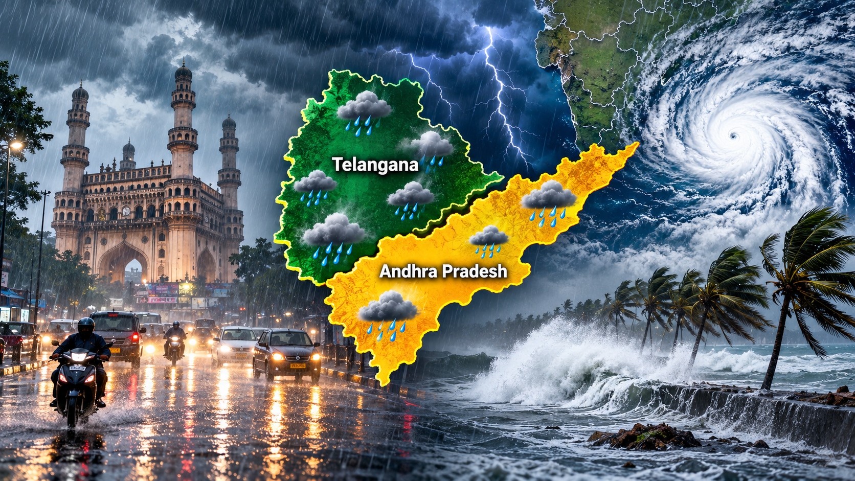 Andhra Pradesh, Telangana Weather LATEST Update: IMD Issues Heavy Rain Alerts, Thunderstorm Warning