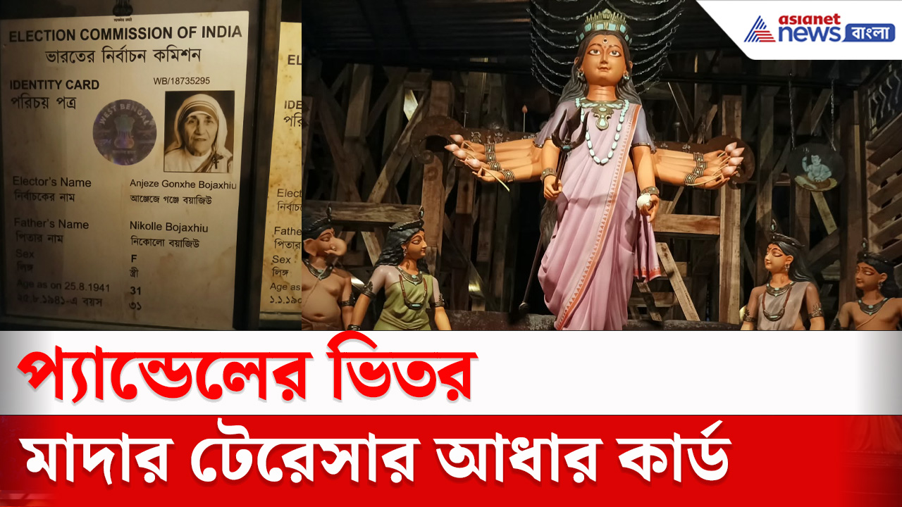Durga Puja 2026 : মাদার টেরেসার আধার কার্ড থেকে, না খাওয়া রুটি, মানবিকতার বার্তা খিদিরপুরের যুবক সংঘের দুর্গাপুজোয়
