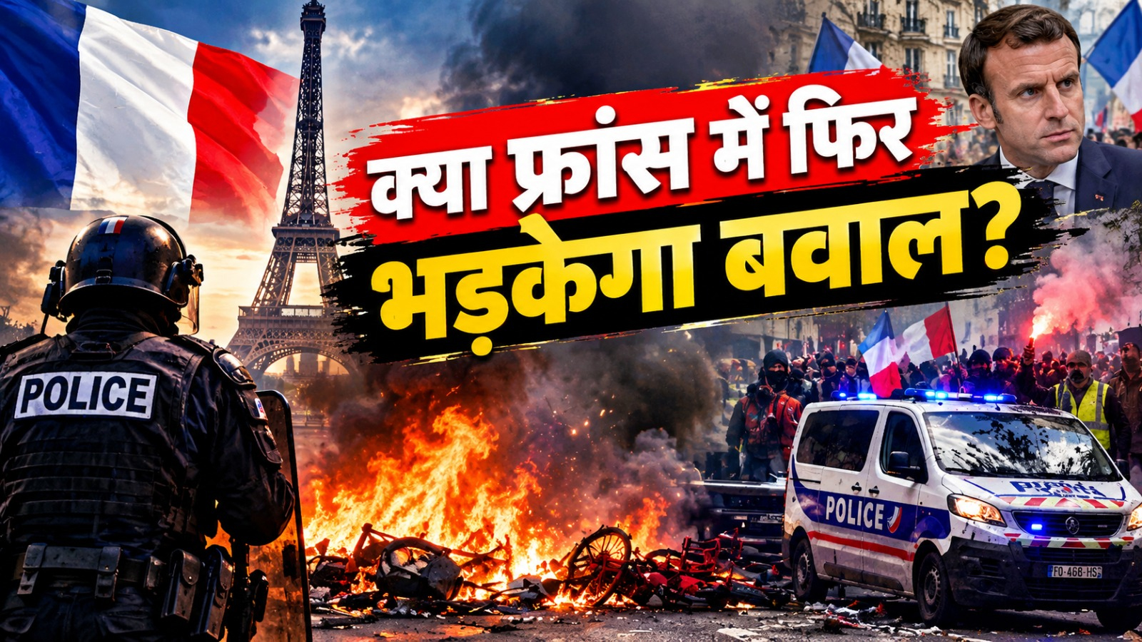 France Protest: फ्रांस में फिर भड़केगा बवाल? सड़कों पर उतरेंगे प्रदर्शनकारी, 70 हजार पुलिस तैनात