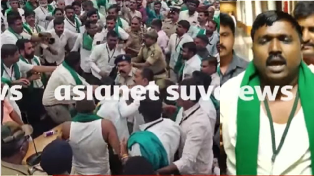 Belagavi Sugarcane Farmers protest