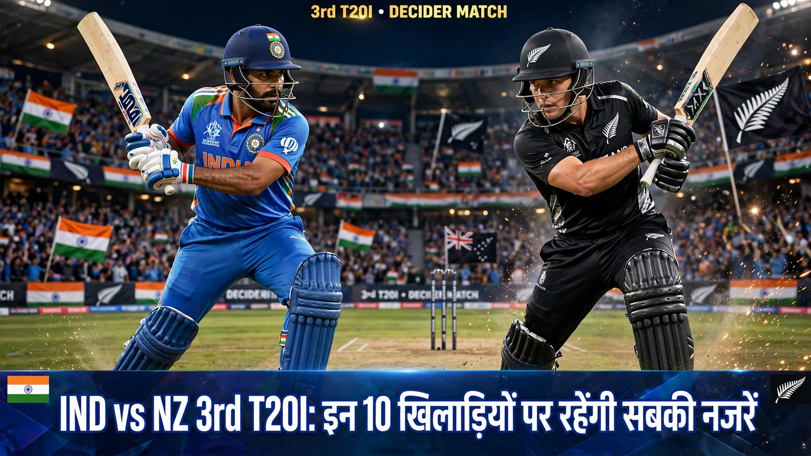IND vs NZ: तीसरे टी20 से पहले जान लें इन 10 खिलाड़ियों का दम! कौन पलट देगा पूरा मैच?