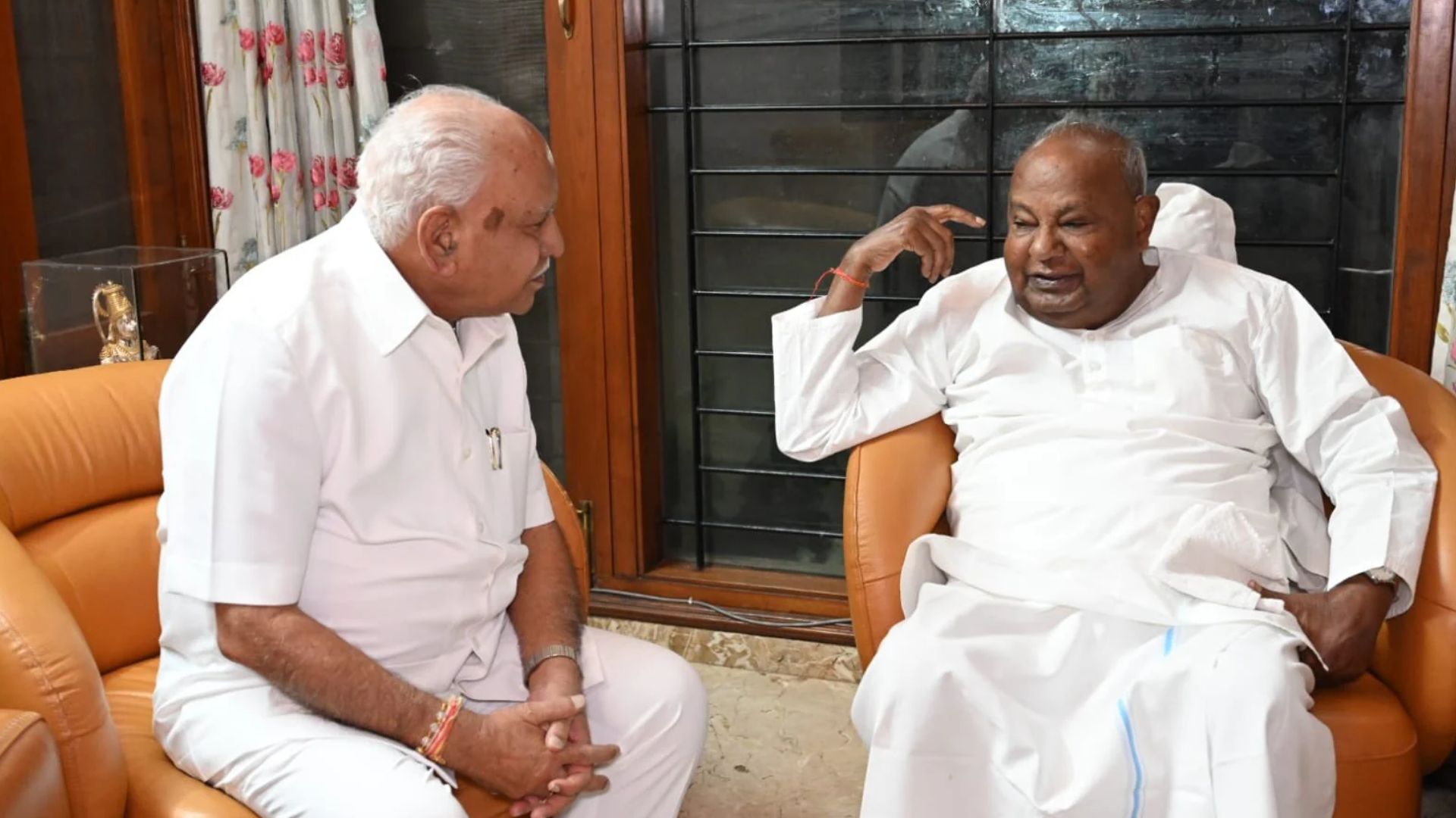 BS Yadiyurappa Met farmer PM HD Devegowda