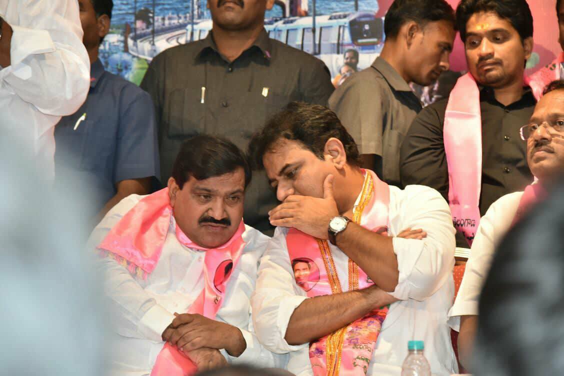 Trs candidates unanimously won Two local body mlc seats from Ranga Reddy district