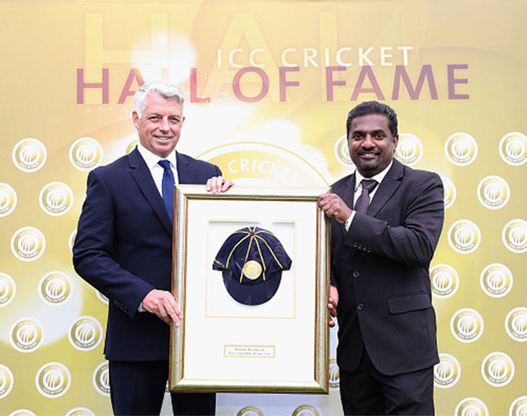 Muttiah Muralitharan Inducted into ICC Hall of Fame