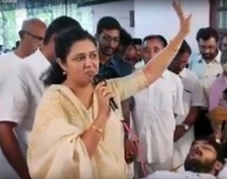 Vinu Kurian funeral mother speech