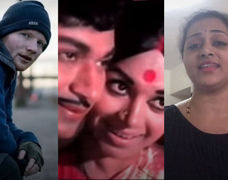 Sushma Anil Viral video Ed Sheeran Shape of You tune 16 Kannada songs mashup