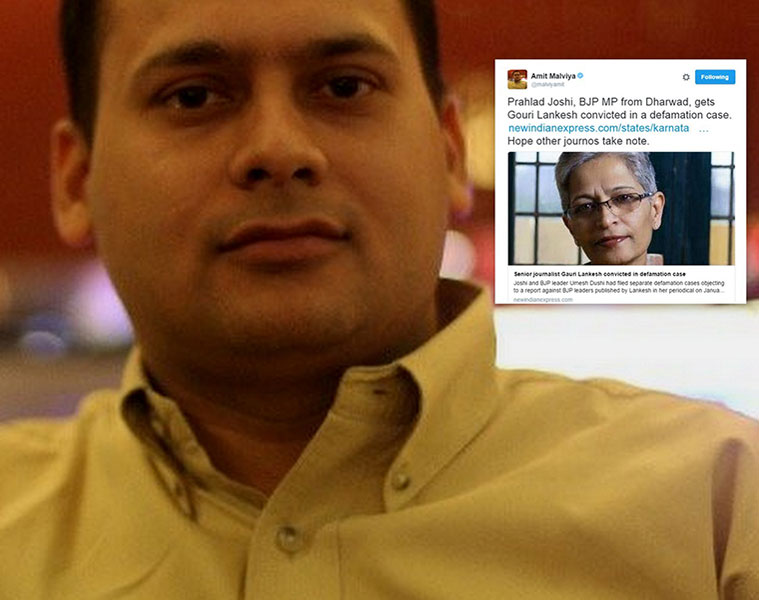 BJPs IT head just sent out a veiled threat to every Indian journalist