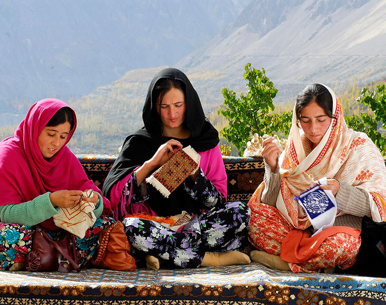 ever green young beauty women in hunza valley