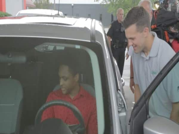 He walked all night to be on time for his first day of work. His boss was so impressed he gave him a car