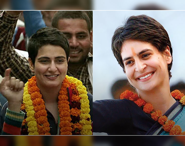 Sana Fatima Shaikh Priyanka Gandhi lookalike