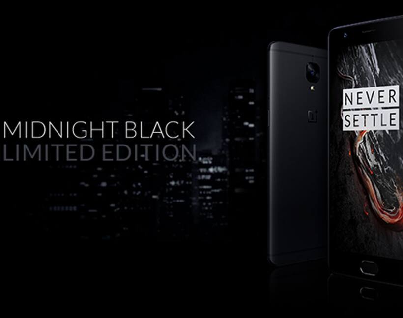 OnePlus 3T now launched in Midnight Black limited edition