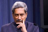 Manohar Parrikar resignation demand Congress activists march protest