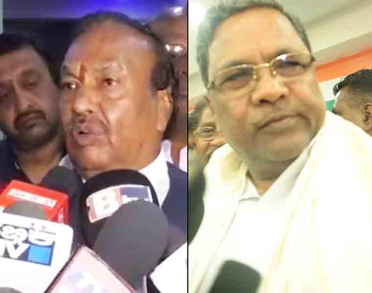 Minister KS Eshwarappa Hits back at Siddaramaiah Statement rbj