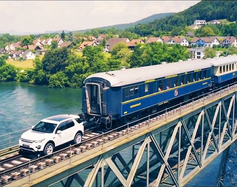 The all-new Land Rover pulls a 100-tonne train like a boss