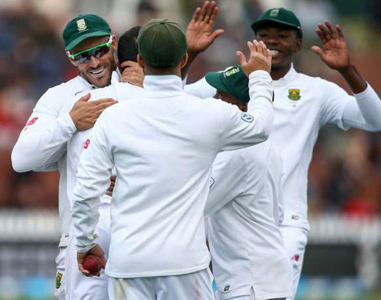 Maharaj leads South Africa to comprehensive win