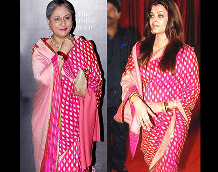 Viral Aishwarya Rai and Jaya Bachchan wearing the same saree