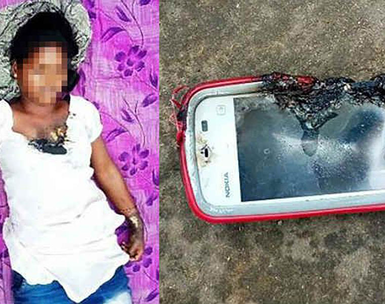 Girl is killed when her smartphone blast