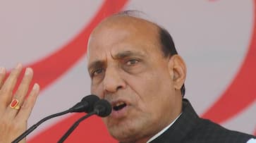 People disrupt Rajnath Singh speech in Lucknow, raise Ram Mandir slogans