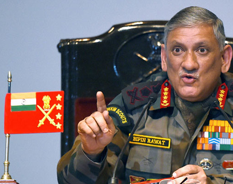 Well talk peace with Pakistan only when it stops supporting terror Army chief General Bipin Rawat