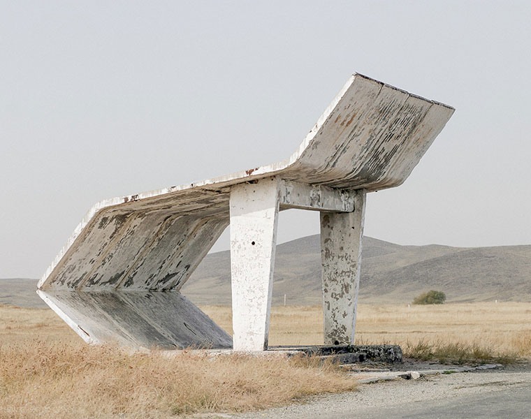 Bus stops at Soviet Union