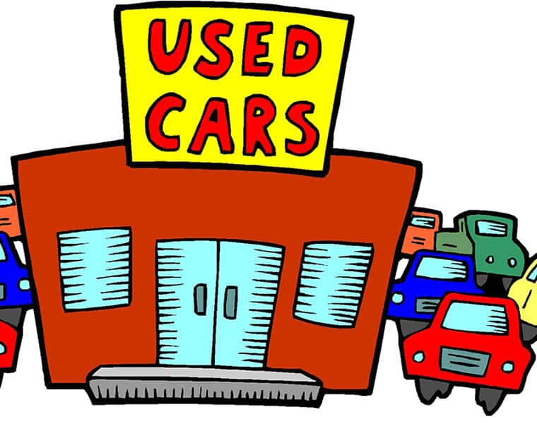 The documents for buy a used car