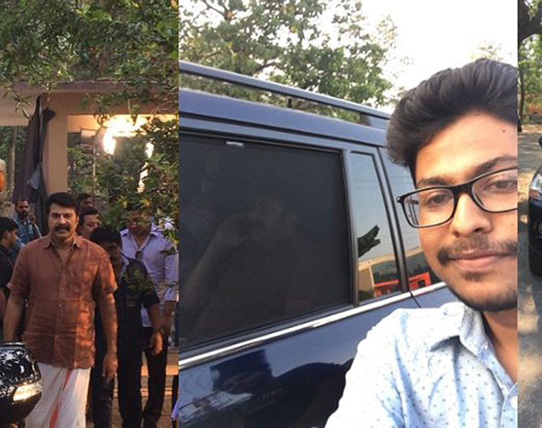 fan selfie with mammootty goes viral